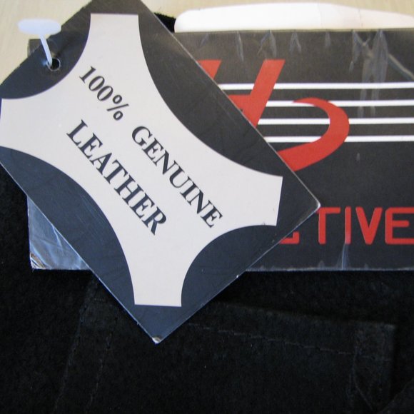 Hypo Active 100% Leather Suede Women's Black Pants Size 20 New with Tags - Picture 7 of 16